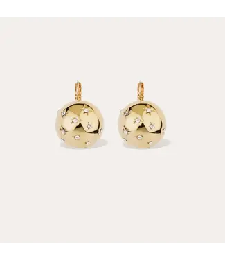 GAS BIJOUX Large size Comet Earrings Gold-plated metal