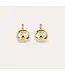 Large size Comet Earrings Gold-plated metal