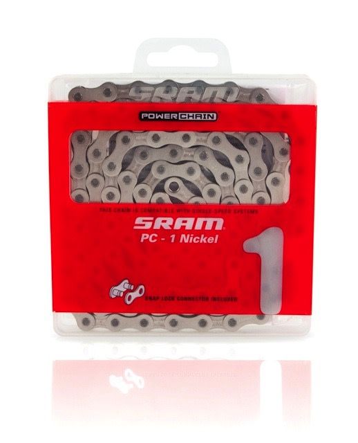 SRAM PC-1 Nickel Chain Single Speed bike 1//2 x 1//8/"