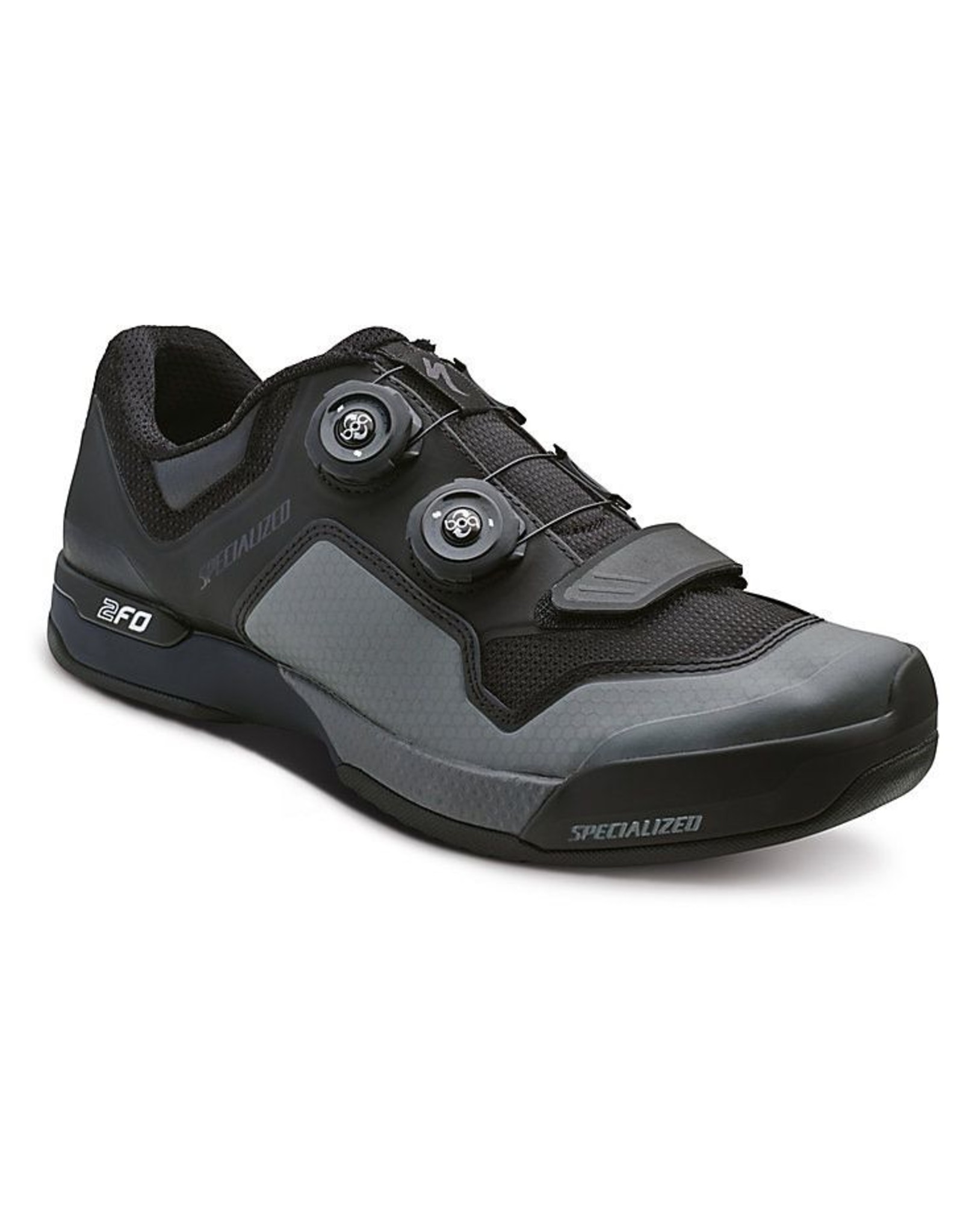 Specialized 2FO Cliplite MTB Shoe - Black/Dark Grey - 40 - Cycle Solutions