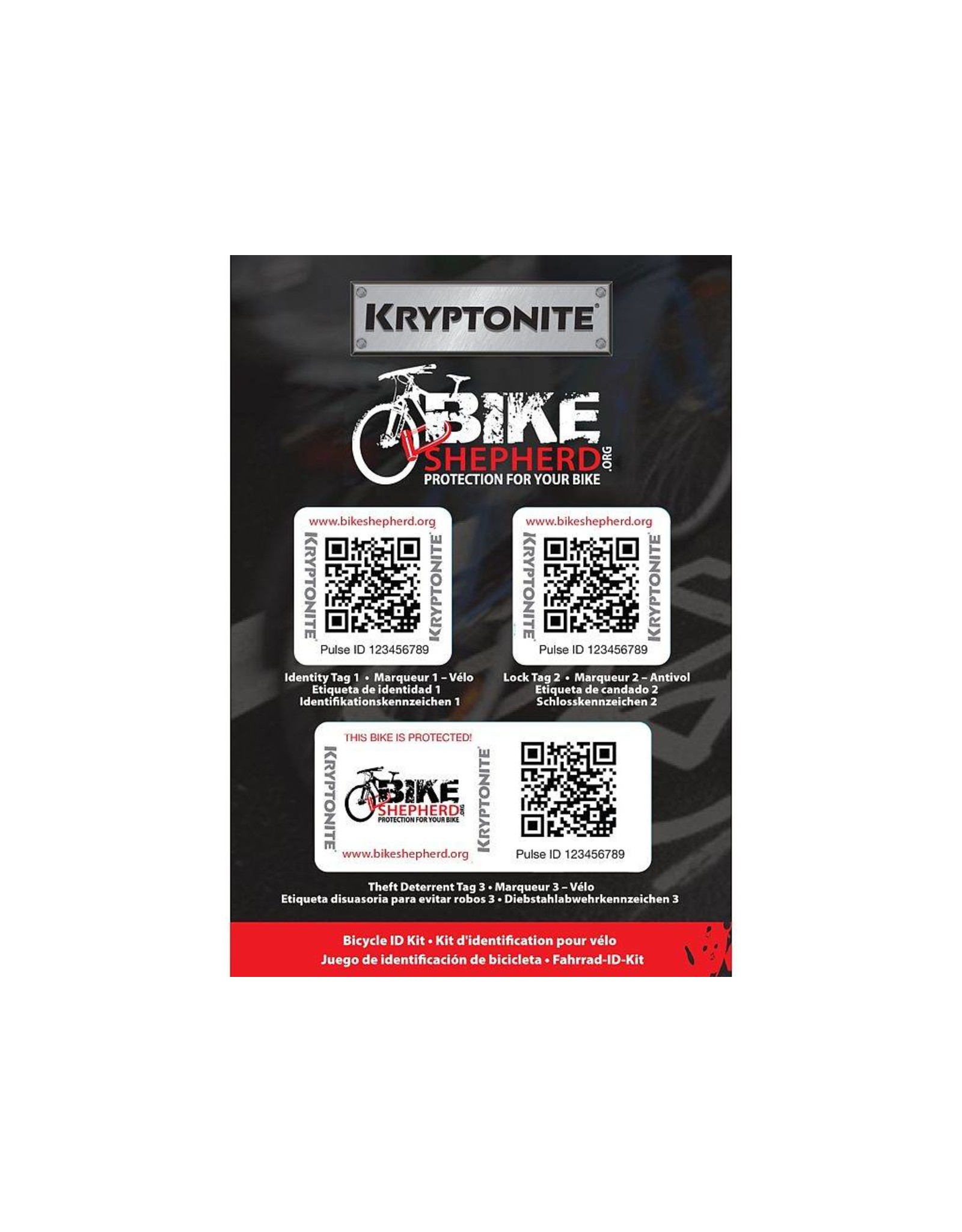 KRYPTONITE Kryptonite Bicycle ID Kit