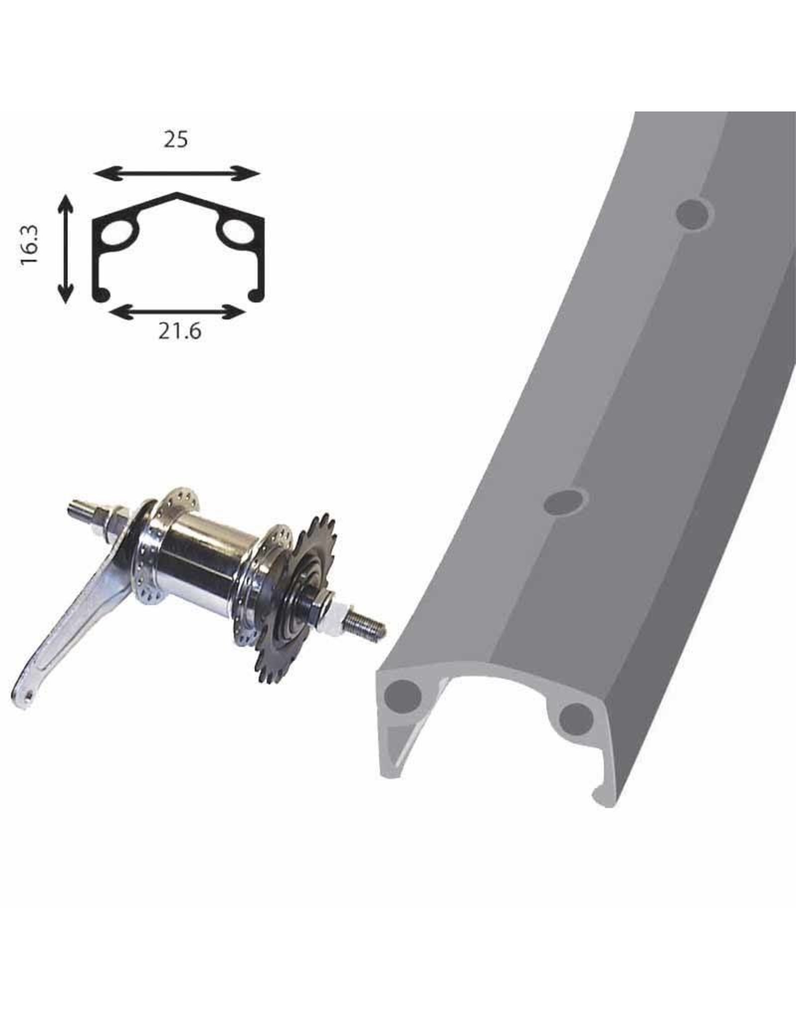 26" Coaster Wheel Shimano Hub