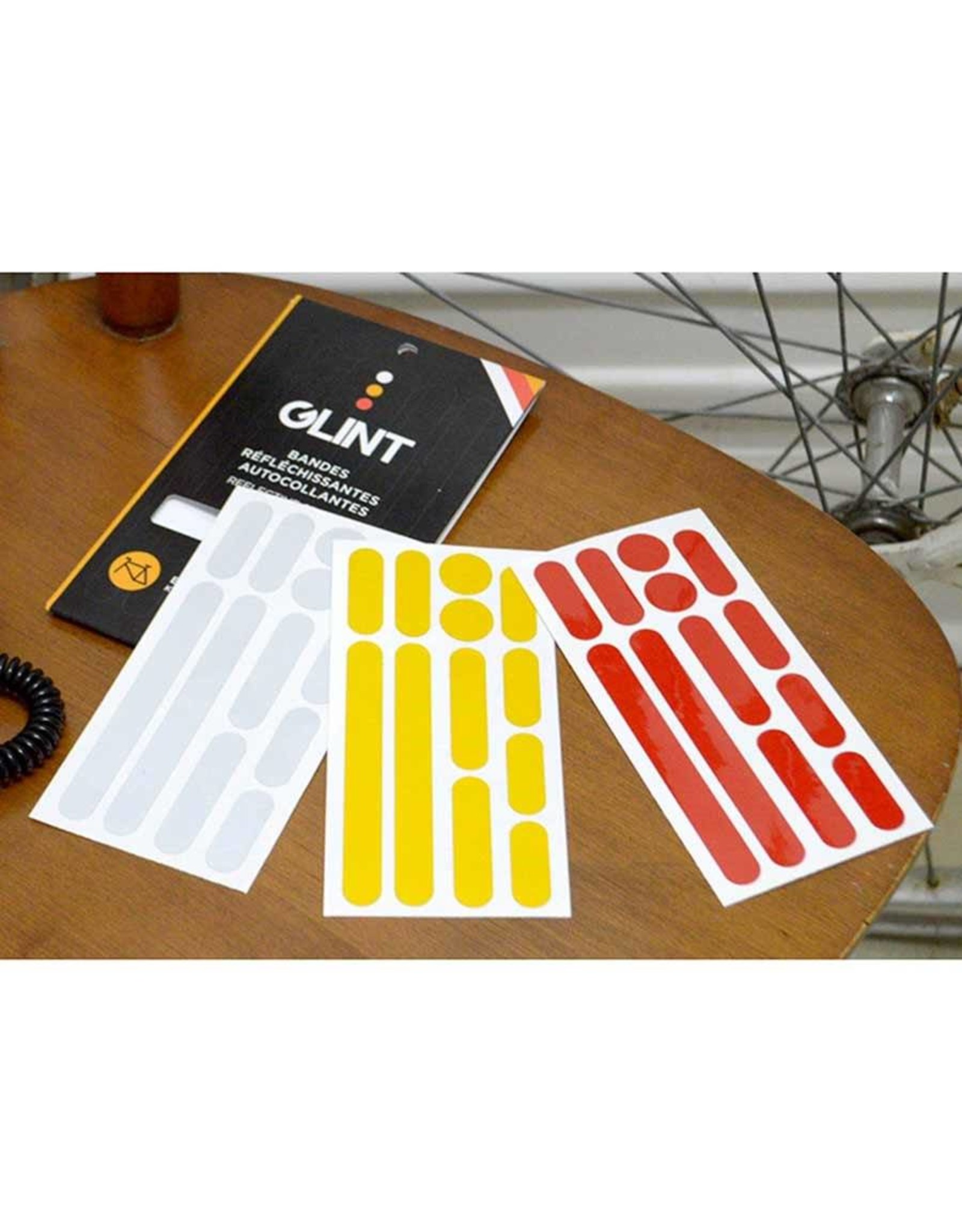 GLINT Reflective GLINT Reflective Frame Stickers 3 Colors White/Yellow/Red Kit