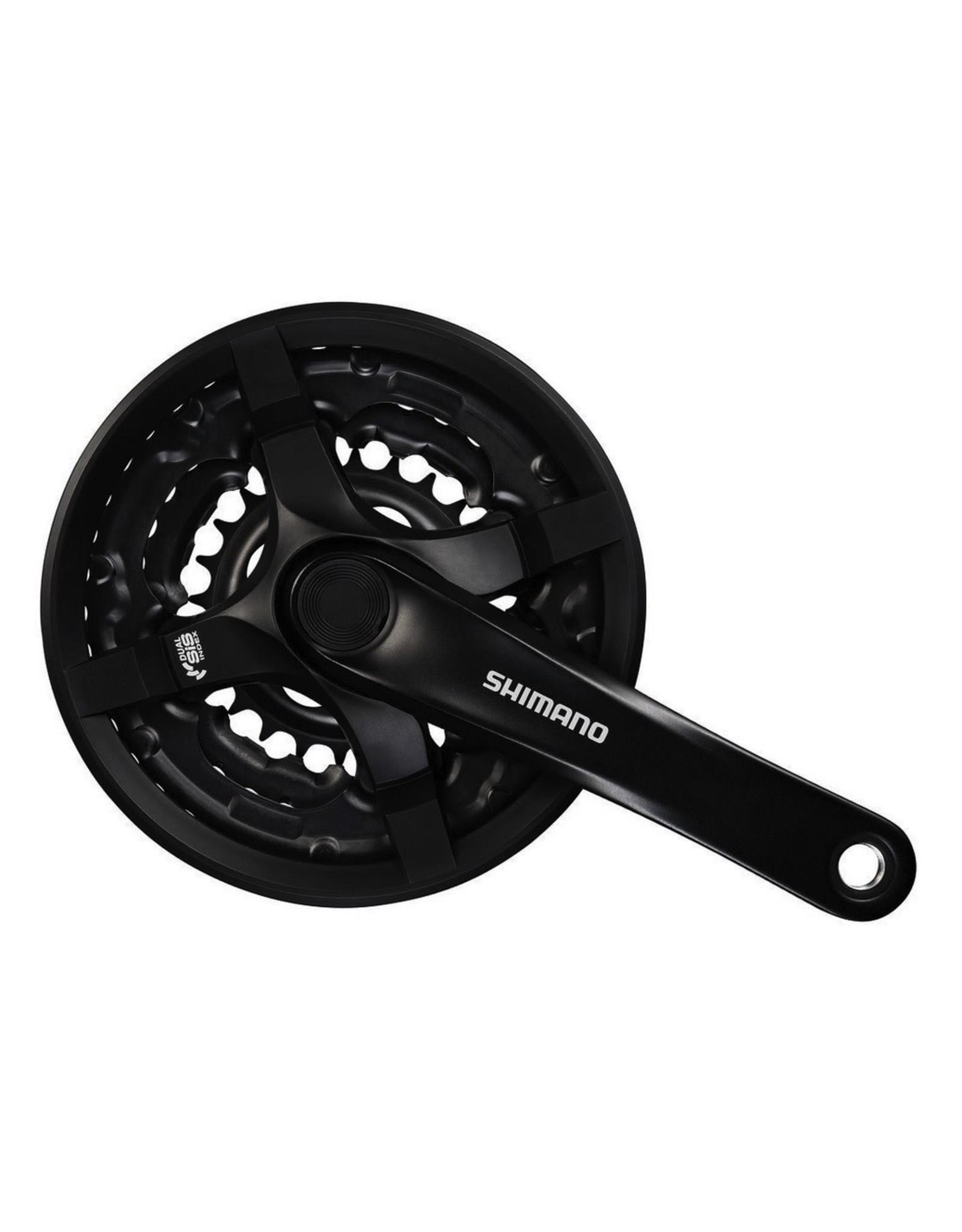 SHIMANO Shimano FC-TY501 Crankset 42/34/24 Riveted 175mm - Black - 6/7/8-Speed