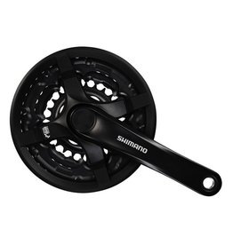 SHIMANO Shimano FC-TY501 Crankset 42/34/24 Riveted 175mm - Black - 6/7/8-Speed