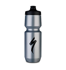 SPECIALIZED Specialized Purist WaterGate Bottle Silver/Black S-Logo - 26 Oz