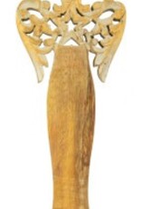 Standing Angel - Mango Wood 9.5 x 2.5 x 25cm