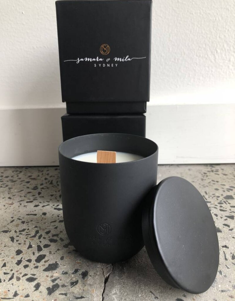Samara & Mila Black Iron Candle
