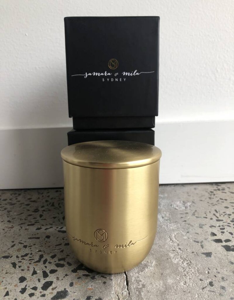 Samara & Mila Brass Candle