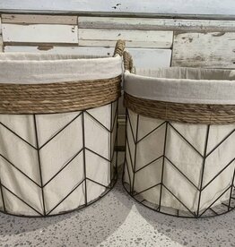 Becki Wire and Rope Basket