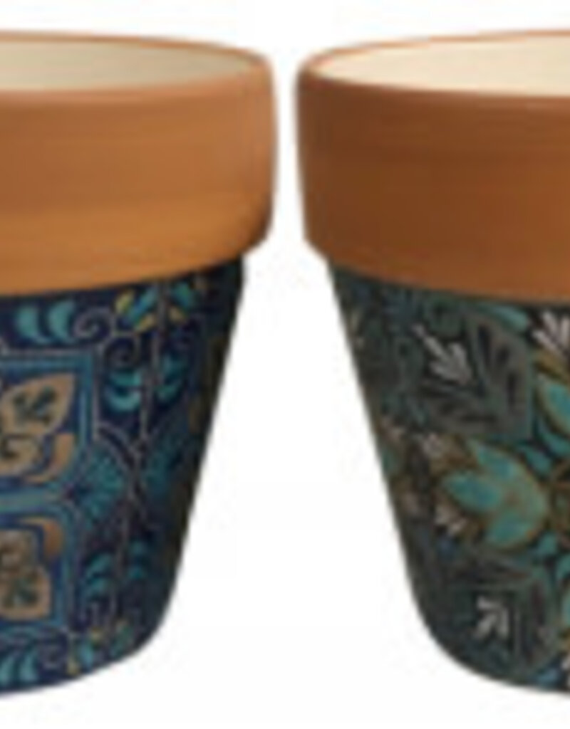 Round Morrocan Pots - Terracotta Top Large