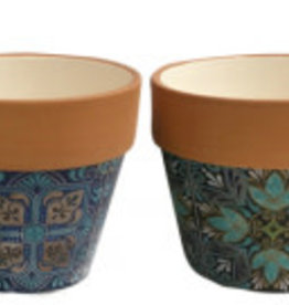 Round Morrocan Pots - Terracotta Top Small