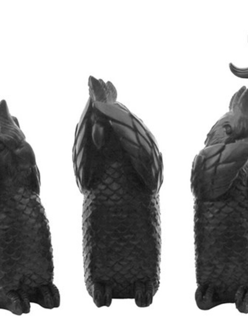 Hear / See / Speak Cockatoos Set 3 Black