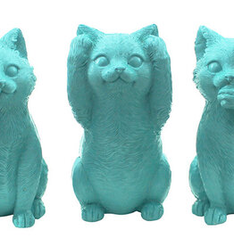 Hear / See / Speak Cat Set 3 Aqua