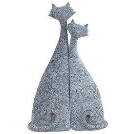 Cuddling Cats Set 2 Black