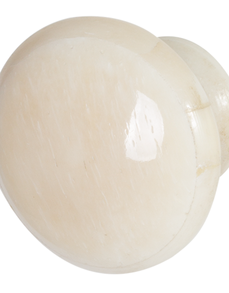 Hand Carved Acrylic Cabinet Knob - Natural