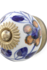 Handmade Ceramic Door Knob - Vine
