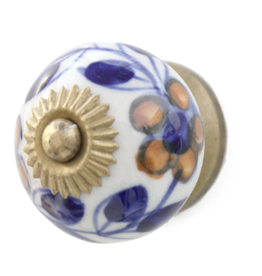 Handmade Ceramic Door Knob - Vine