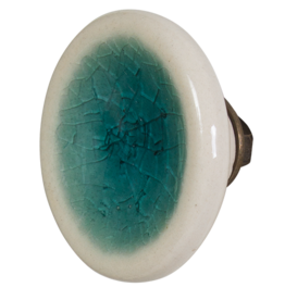 Handmade Ceramic Door Knob - Azure (7948)