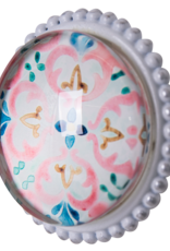 Pewter Door Knob with Glass Insert - Antares (170)