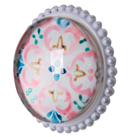 Pewter Door Knob with Glass Insert - Antares (170)