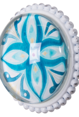 Pewter Door Knob with Glass Insert - Antares (171)