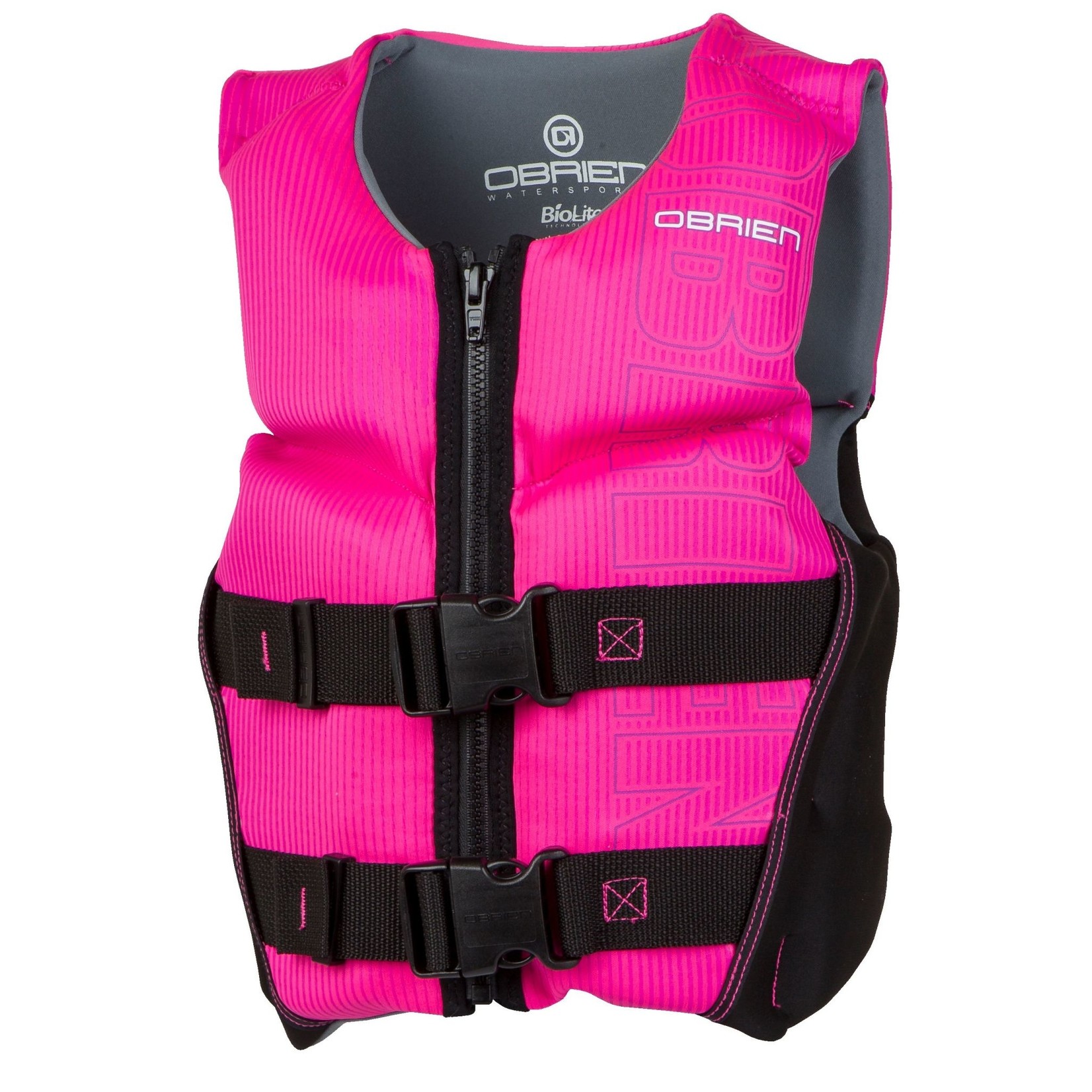 O'Brien Youth V-Back Large Blk/Pink (64-88 lbs) Life Vest