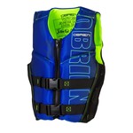 O'Brien O'Brien Boy's Youth Large V-Back, Blue/Lime-(64-88 lbs)