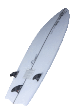 Ronix 2021 Flyweight - Bat Tail - Glacier White / Red - 4'6 Wide