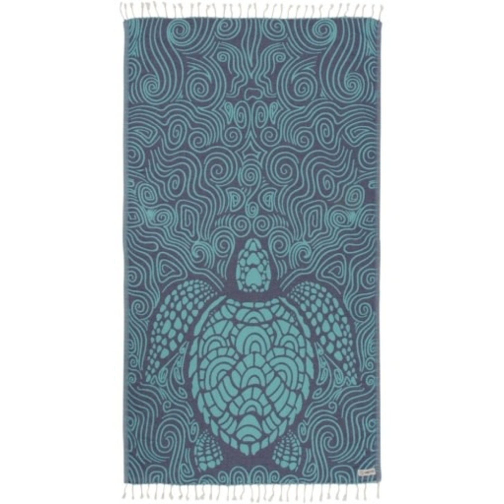 Sand Cloud Mint Swirl Turtle Towel - Regular