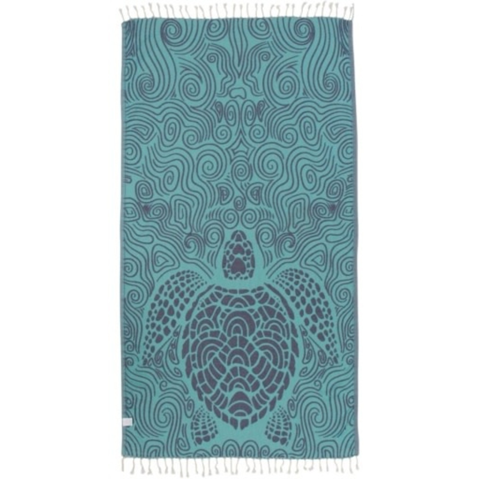Sand Cloud Mint Swirl Turtle Towel - Regular