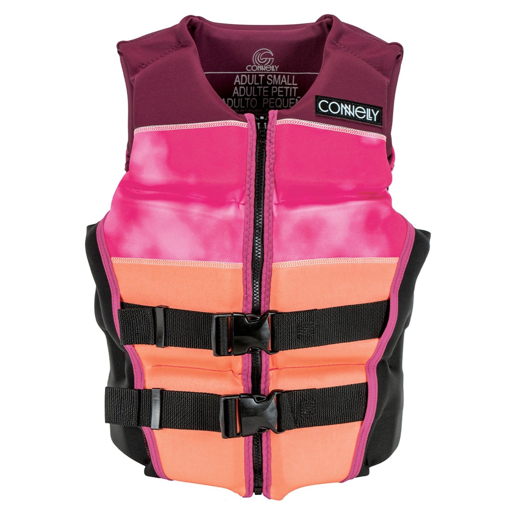 Connelly Women's Classic Neo Vest - Maroon / Pink