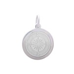 Lola White Compass Medium Charm (27mm)