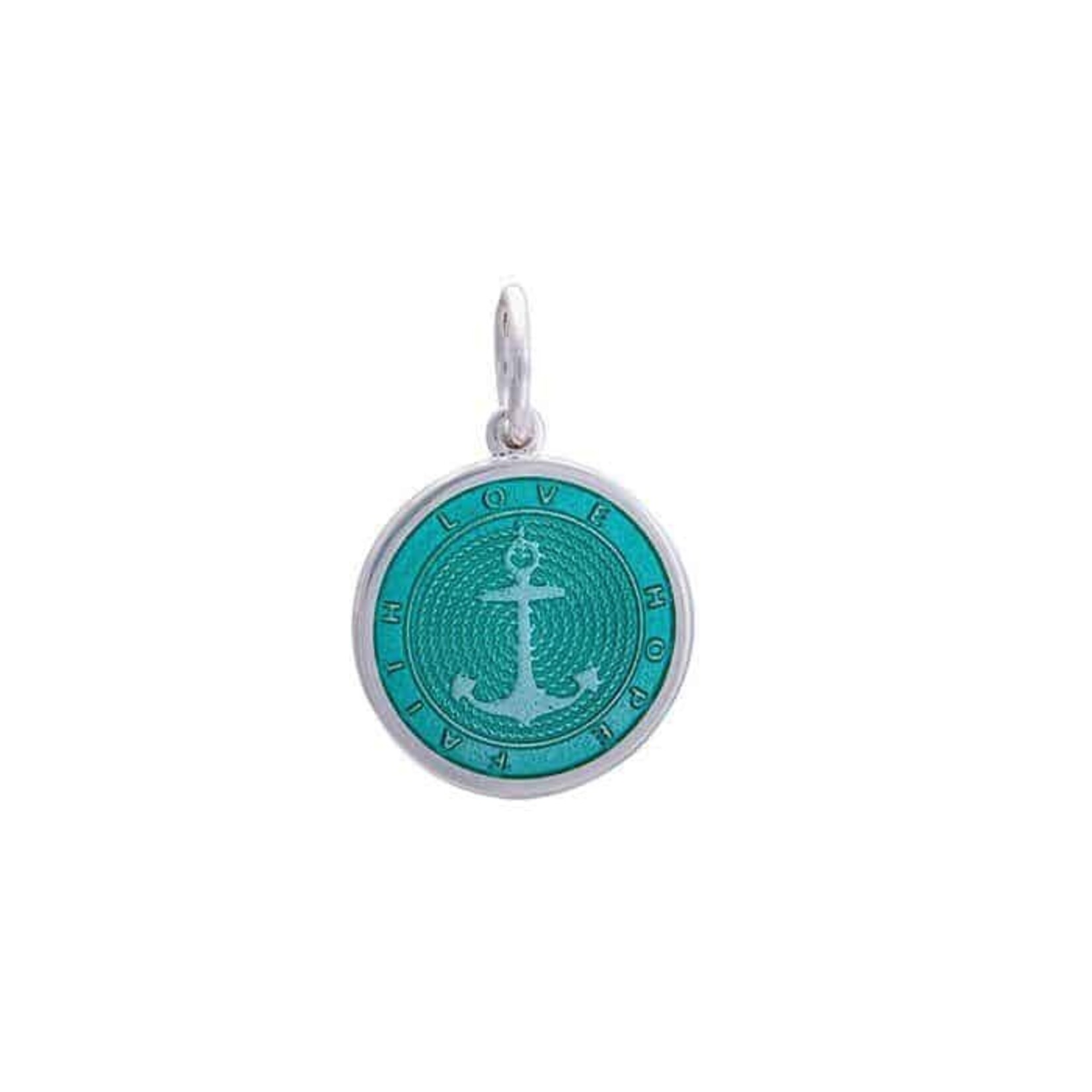 Lola Seafoam Anchor Small Charm  (19mm)