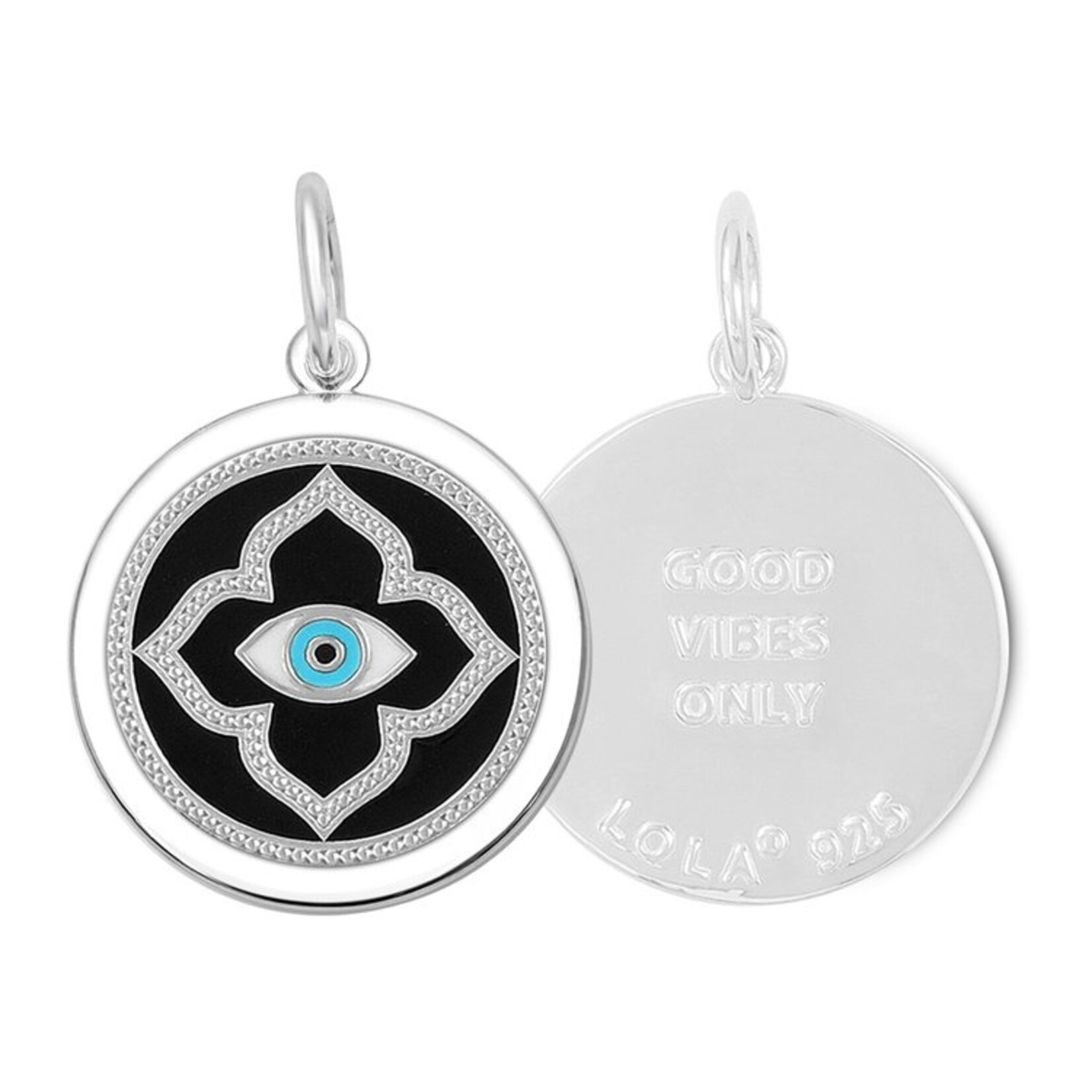 Lola Evil Eye Silver Turquoise Small (19mm)