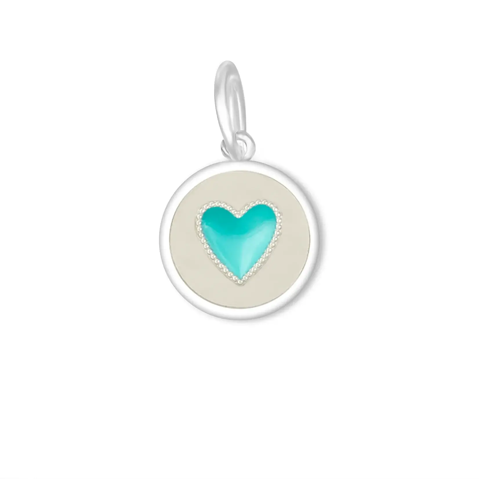 Lola Heart Turquoise Mini (15mm)