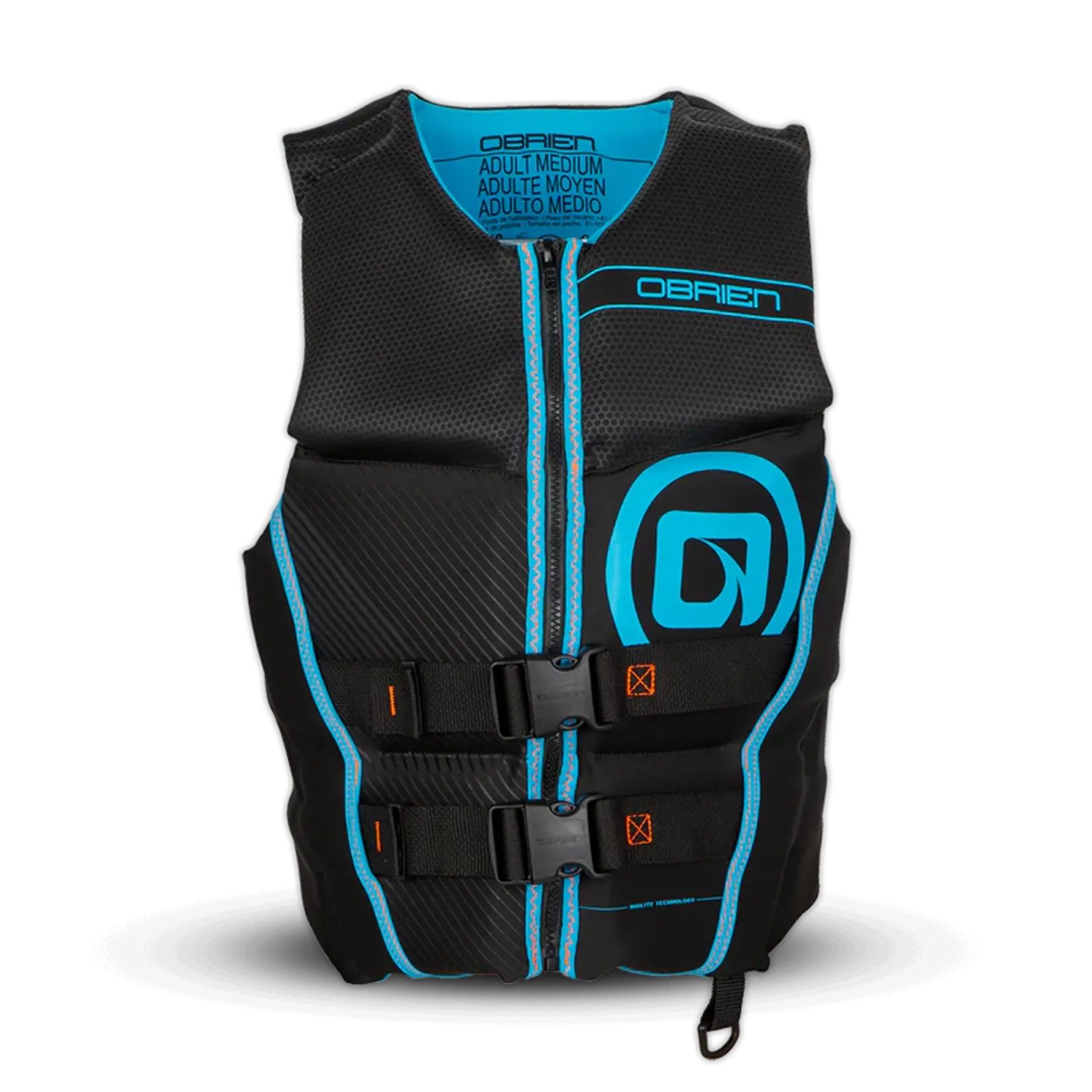 O'Brien Men's Flex V-Back  Neo ( Blk/Cyan)