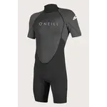 O'Neill REACTOR-2 2MM BACK ZIP S/S SPRING BLK/BLK