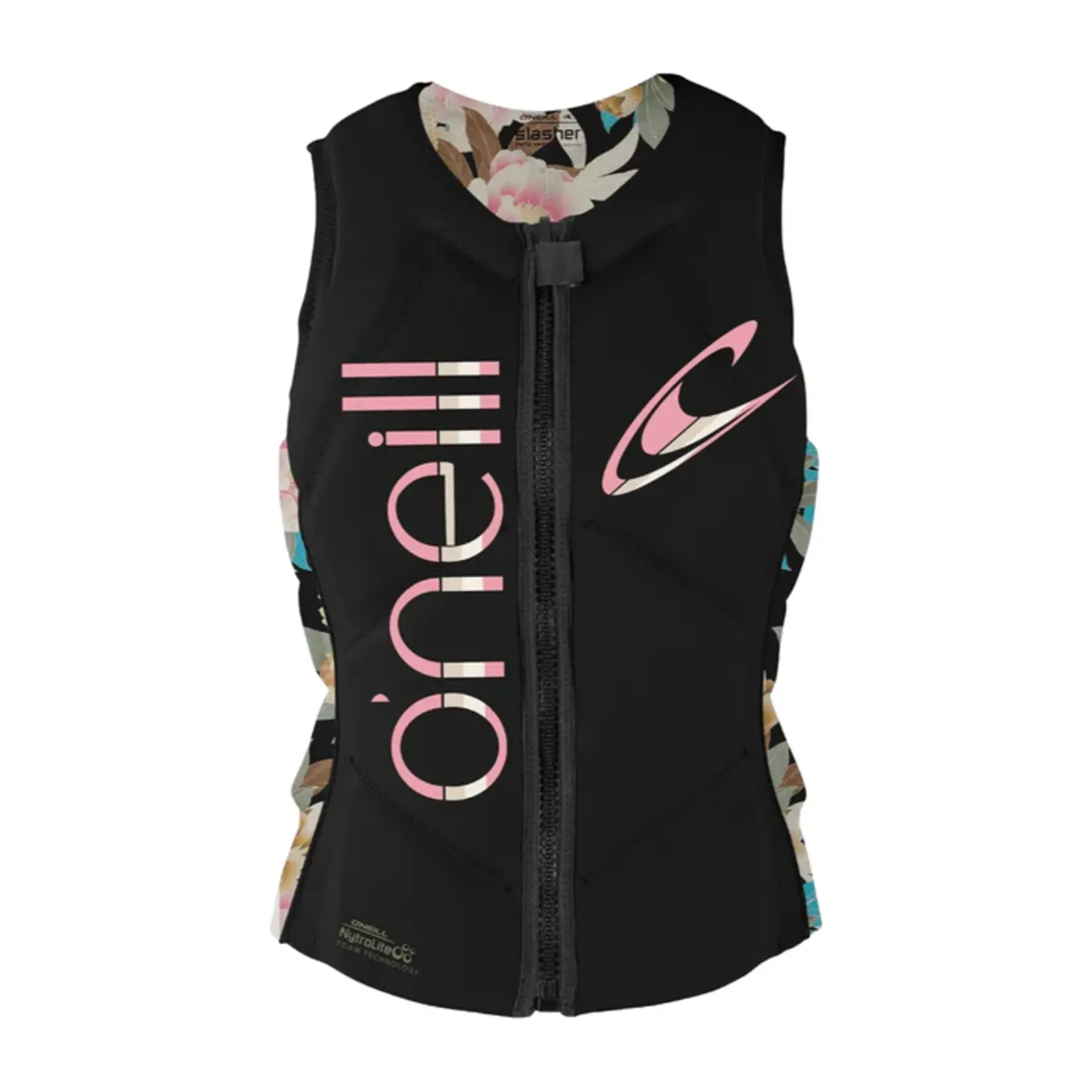 O'NEILL WETSUITS Women's Slasher Comp Vest Black / Micah Floral