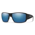 SMITH Guide's Choice Matte Black + ChromaPop Glass Polarized Blue Mirror Lens