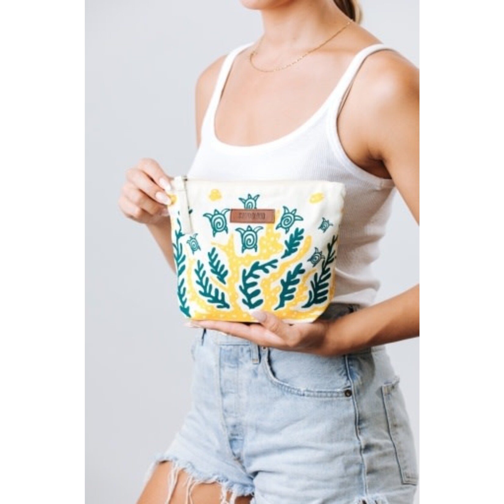 Sand Cloud Swimming Turtles Zipper Pouch OS