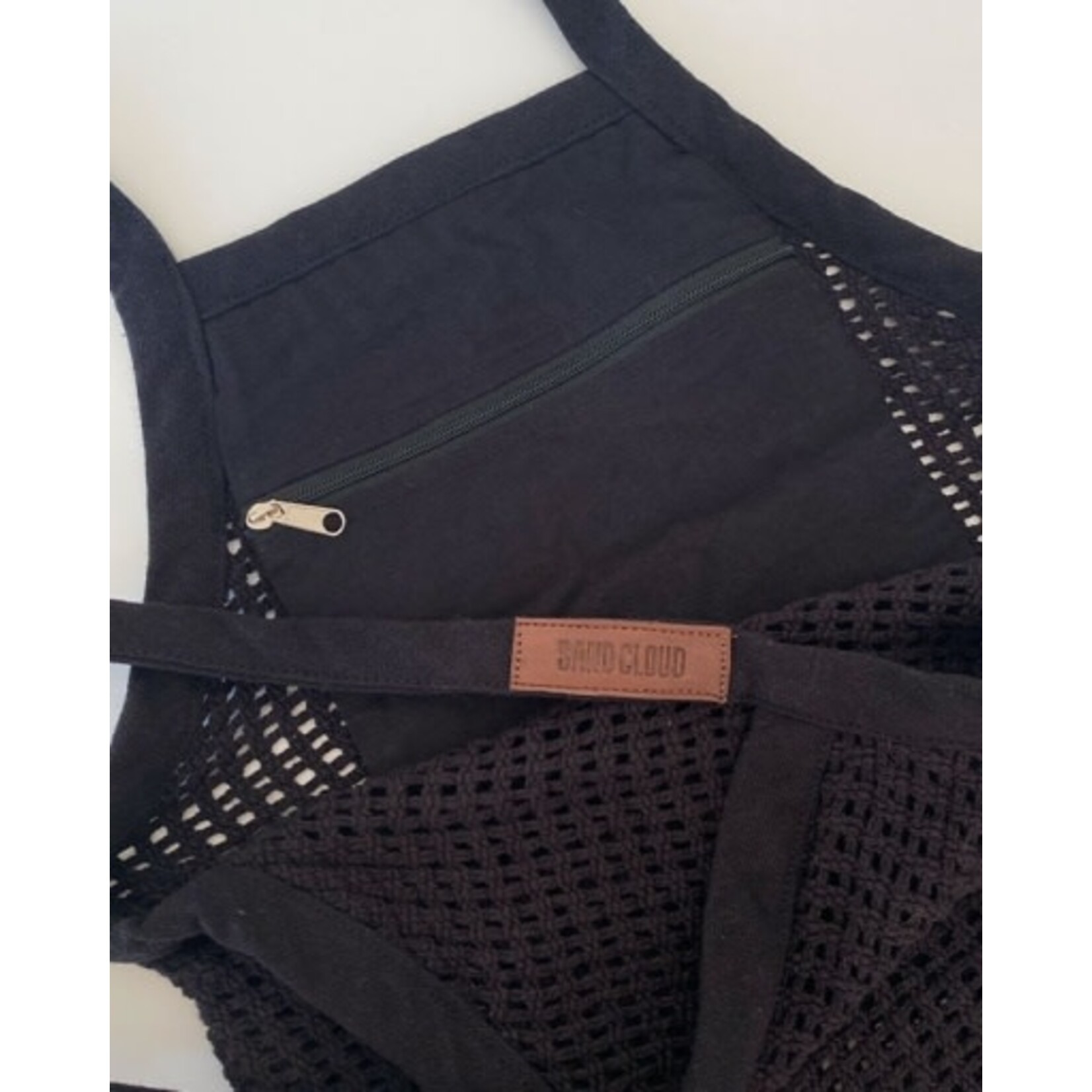 Sand Cloud Net Market Bag Black