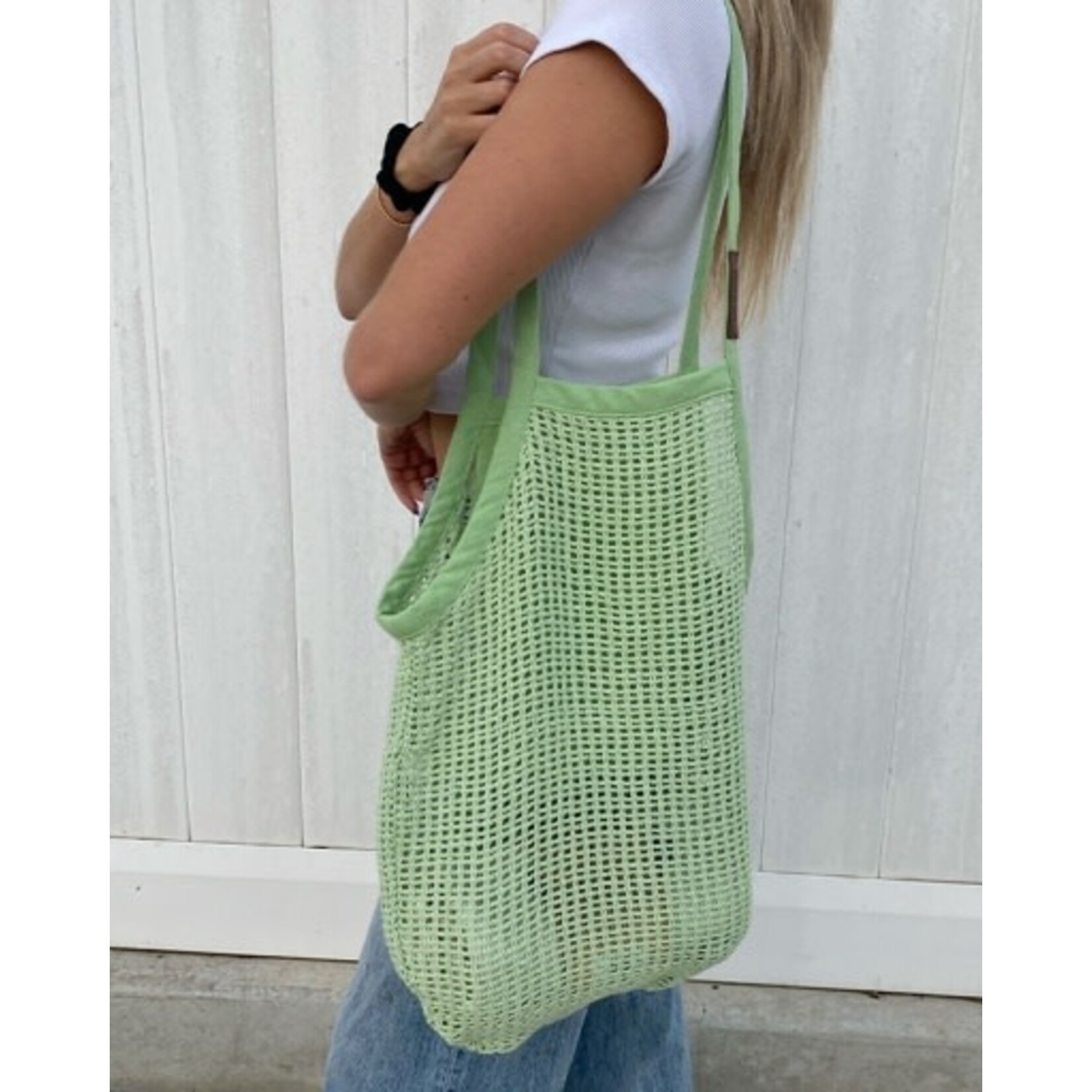 Sand Cloud Net Market Bag Sage