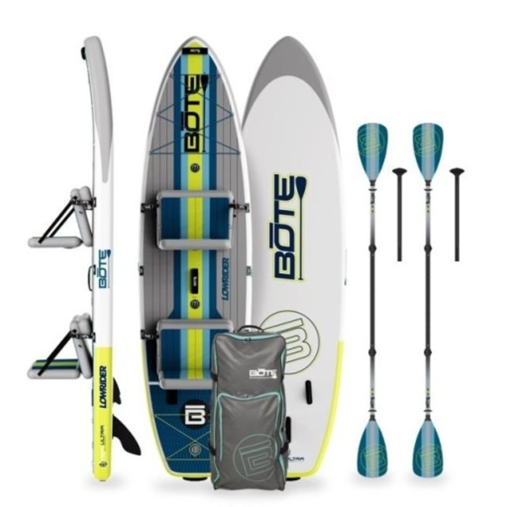 Bote Lowrider Aero Tandem 11'6" Full Trax Navy Inflatable SUP