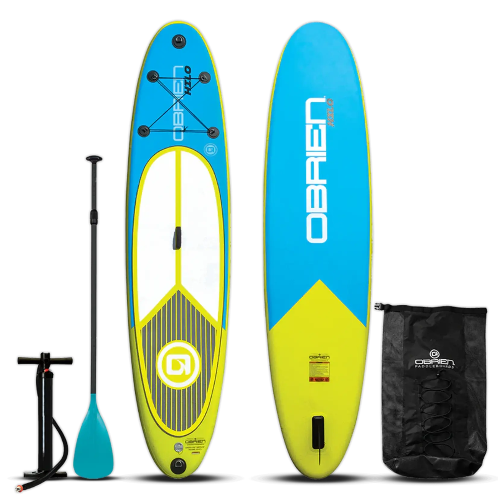 O'Brien Hilo ISUP 10'6" Complete w/Bag/Patch Kit/Pump YELLOW
