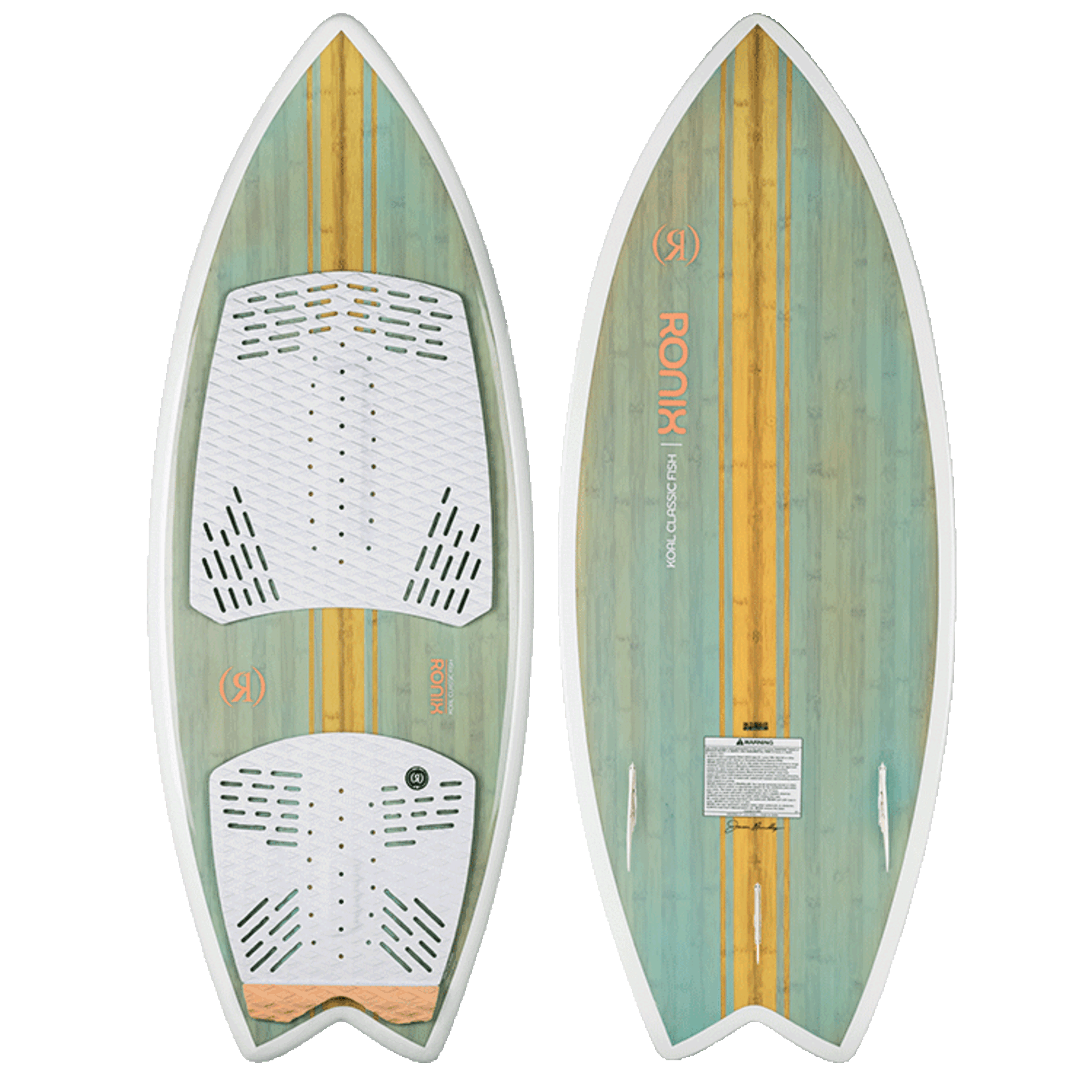 Ronix 2026 Fish - Women's Koal Classic - Sea Glaze / White / Peach