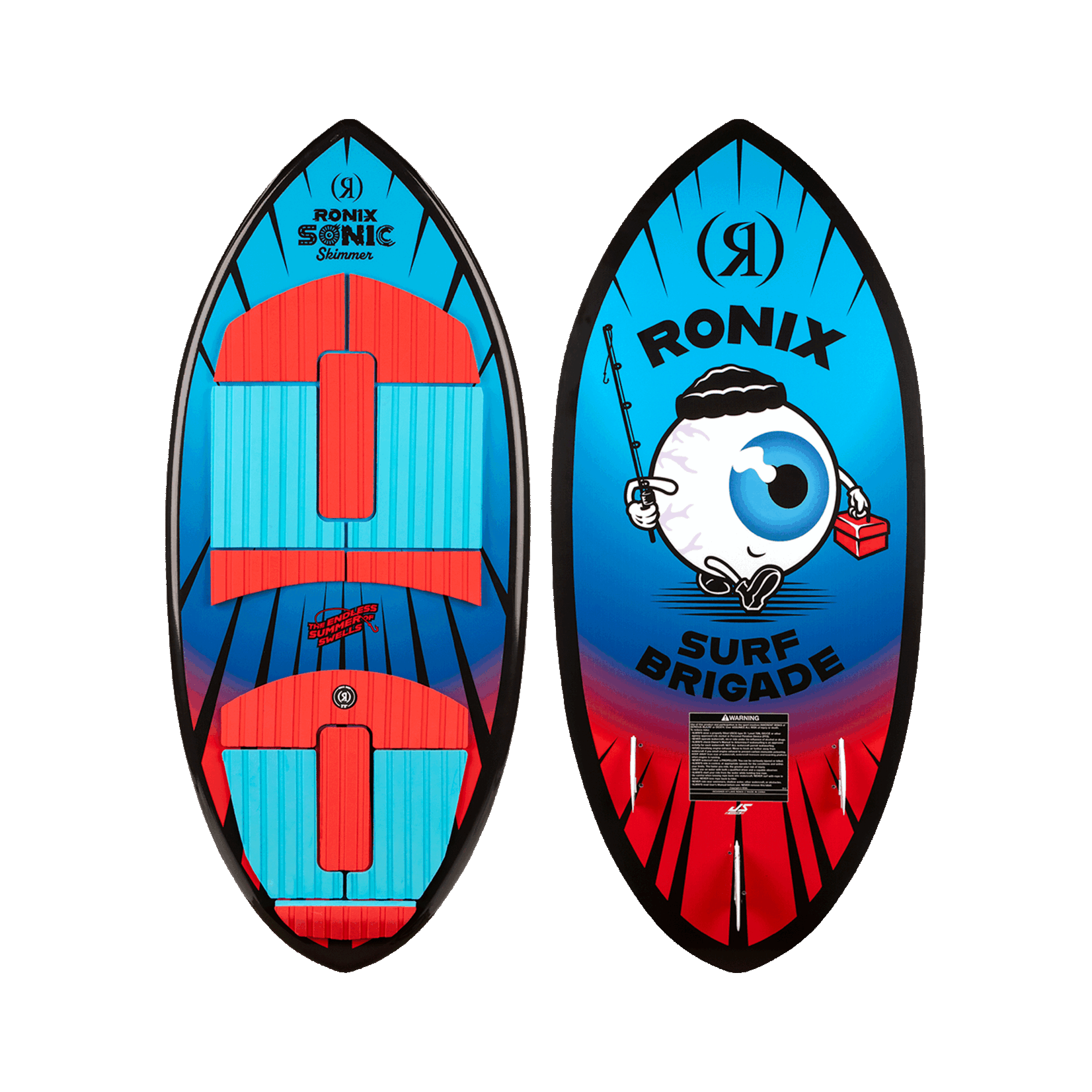 Ronix 2026 Sonic - Skimmer - Blue / Red Fish Eye - 3'11