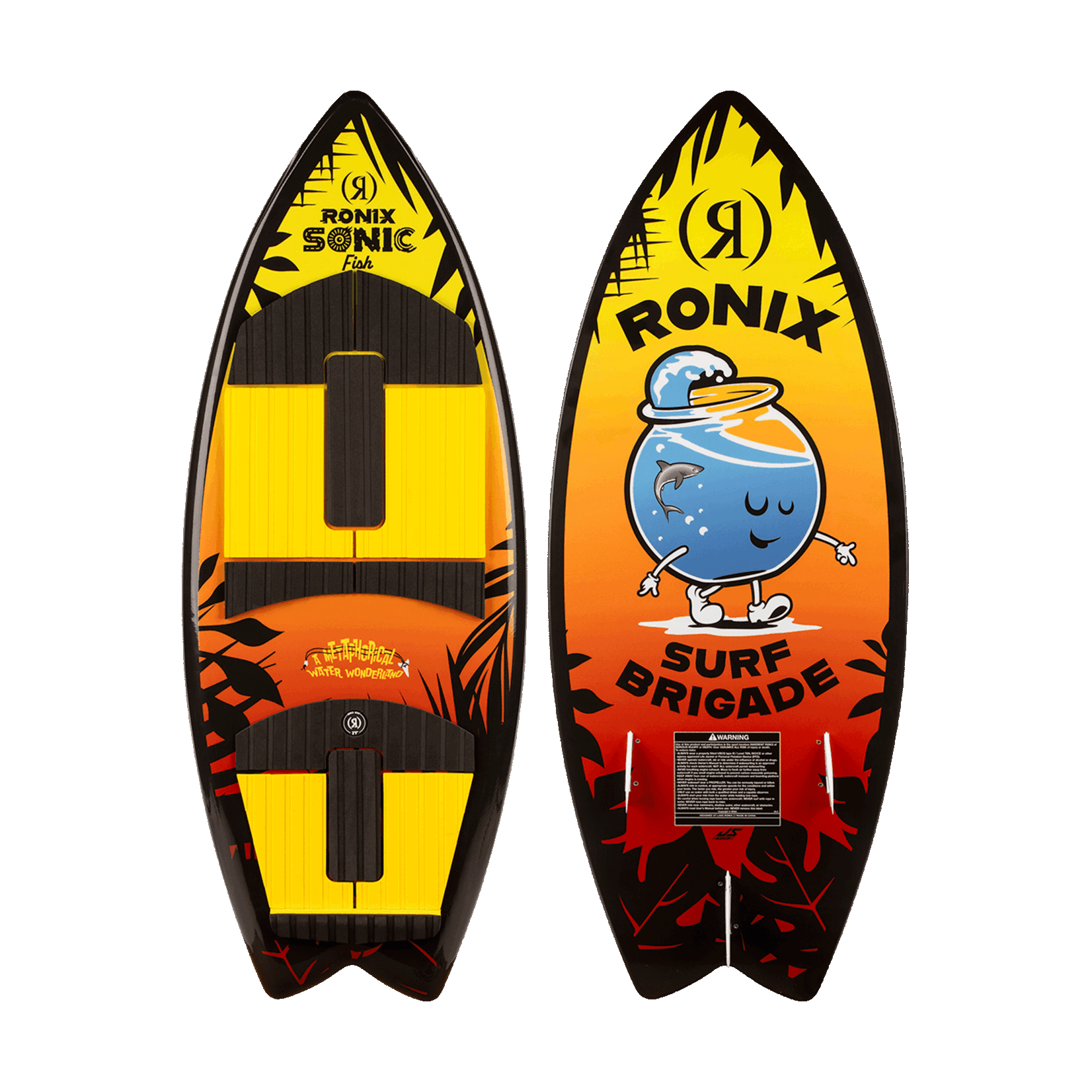 Ronix 2026 Boy's Sonic - Fish - Sunset Splash - 3'9