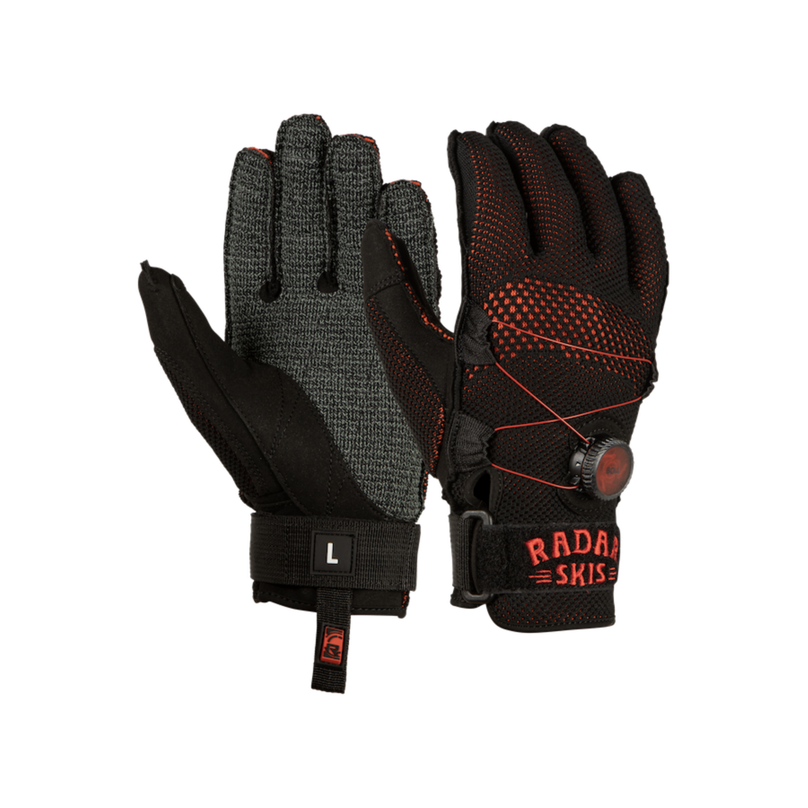 Radar AirKnit-K BOA Inside-Out Glove - Black / Red