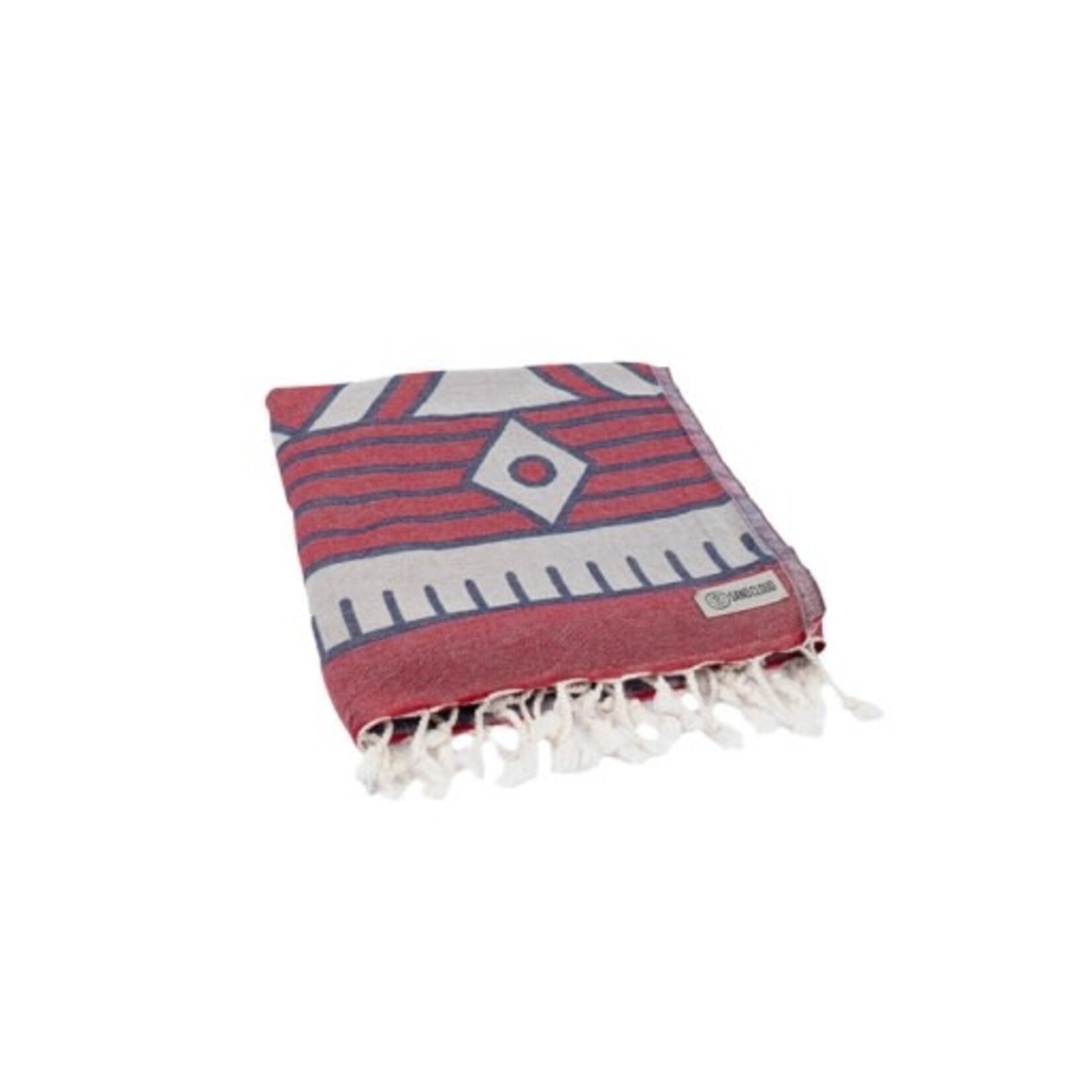 Sand Cloud Diamond Turtle with Zip Pocket Towel Regular